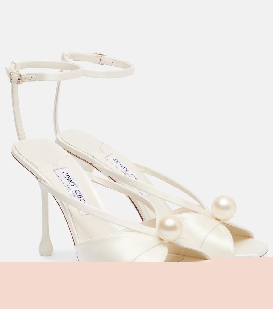 jimmy choo siva 95 embellished satin sandals