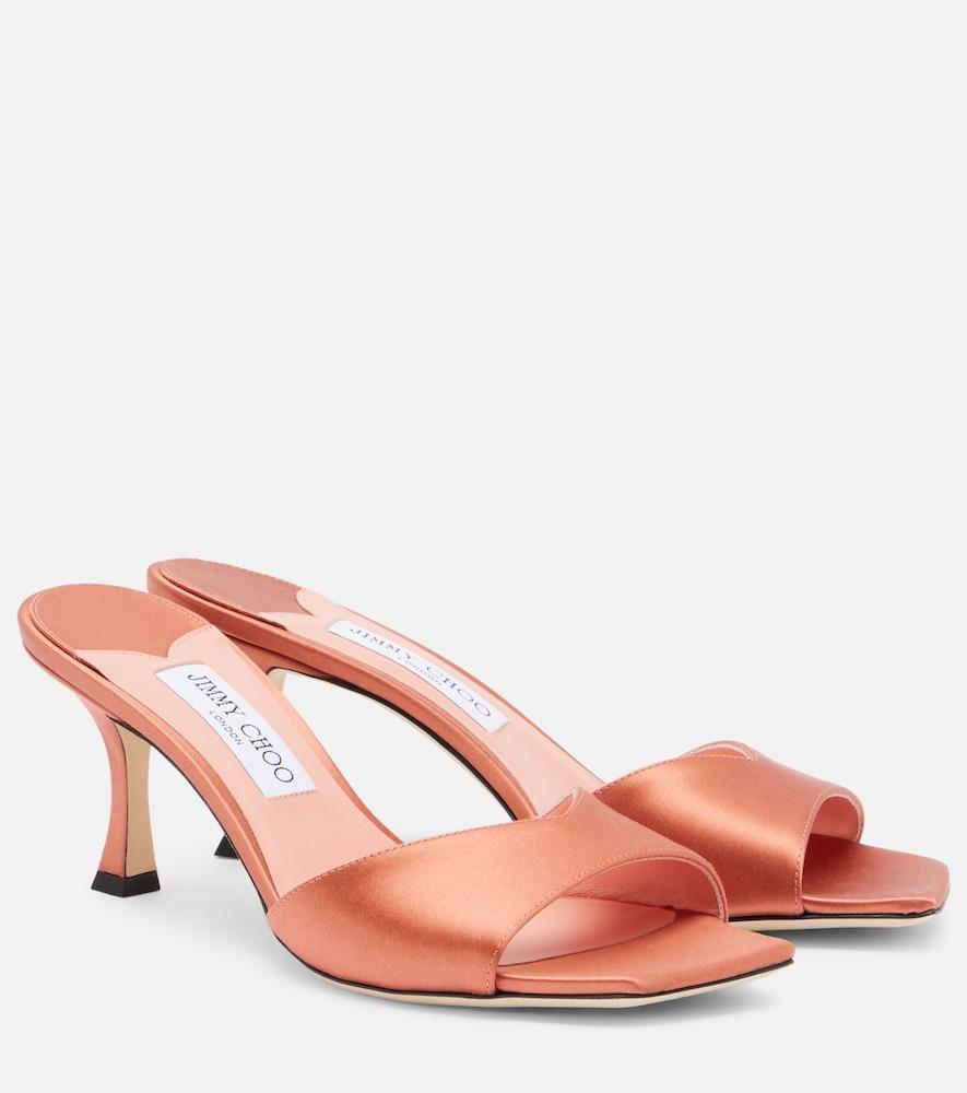 jimmy choo skye satin mules