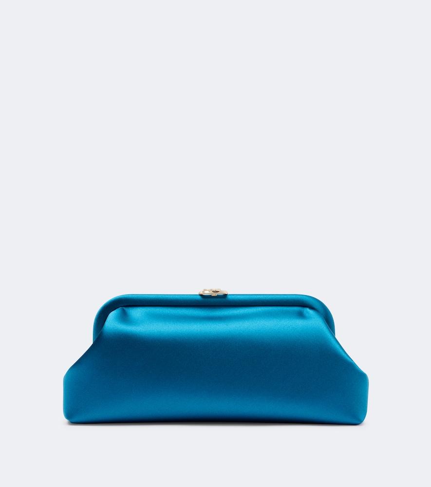 jimmy choo skylar satin clutch