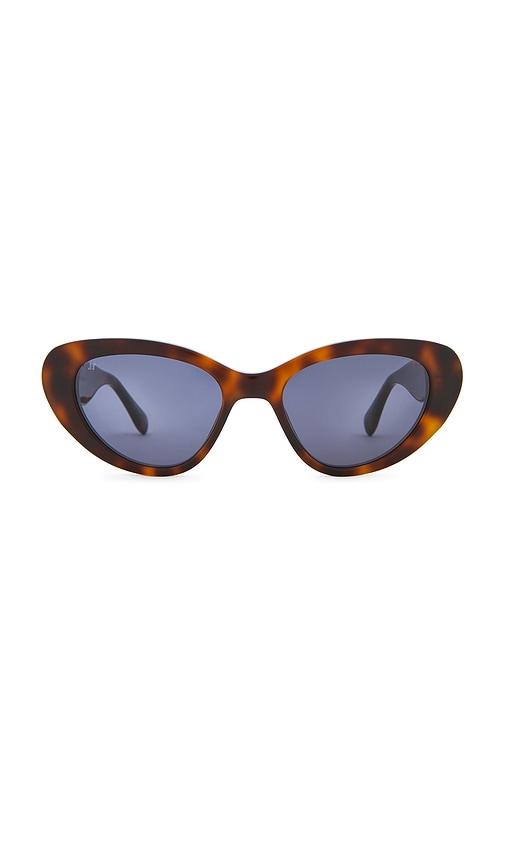 jimmy fairly the giulia sunglasses in brown.