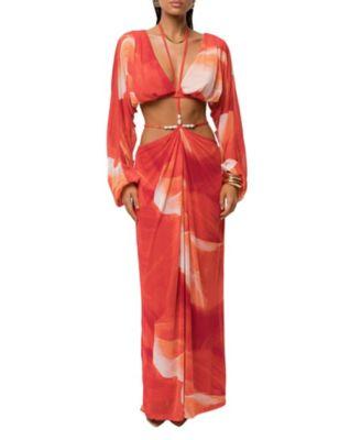 jluxlabel selene draped top hera draped maxi skirt