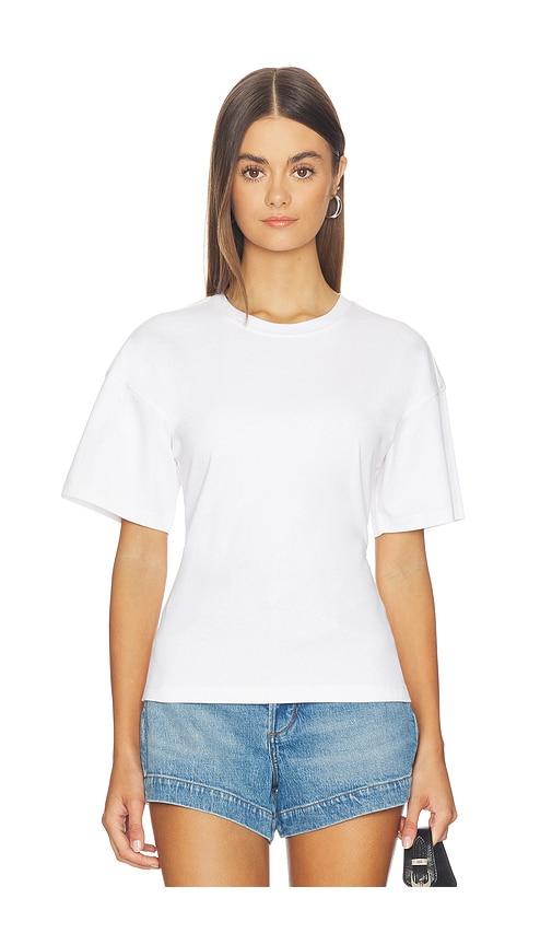 joe's jeans the cinch waist tee in white. - size l (also in s, xs, m, xl)