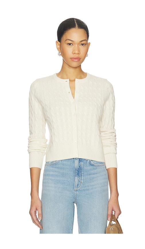 joe's jeans the dani cable sweater in cream. - size l (also in xl)