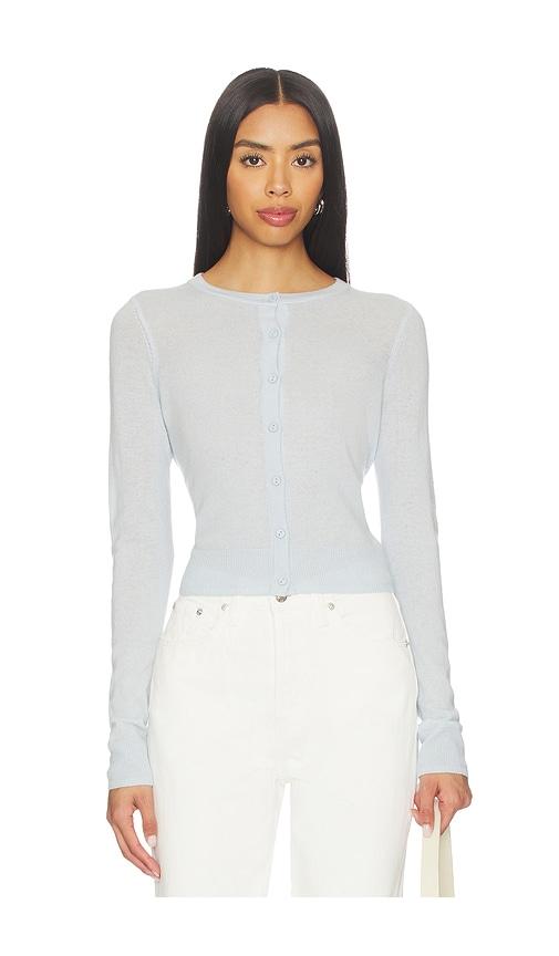 joe's jeans the dani cashmere cardigan in baby blue. - size m (also in s, xs, xl)
