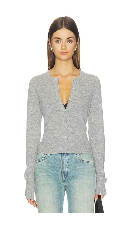 joe's jeans the dani cashmere cardigan in grey. - size l (also in m, xs, s, xl)