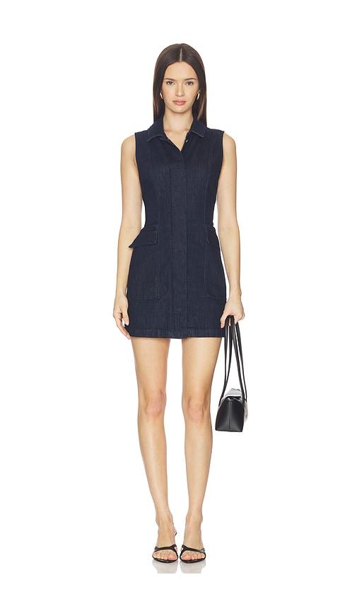 joe's jeans the irina dress in navy. - size m (also in s, xs, xl)