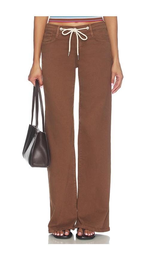 joe's jeans the lou lou low rise wide leg jeans in chocolate. - size 23 (also in 24, 25, 26, 27, 28, 29)