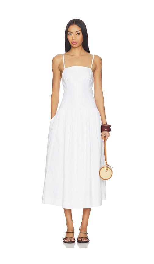 joe's jeans the mara maxi dress in white. - size l (also in s, xs, m, xl/1x)