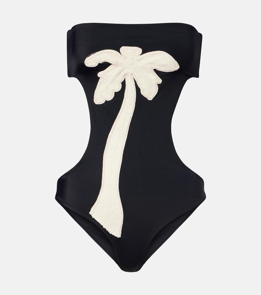 johanna ortiz cutout embroidered swimsuit