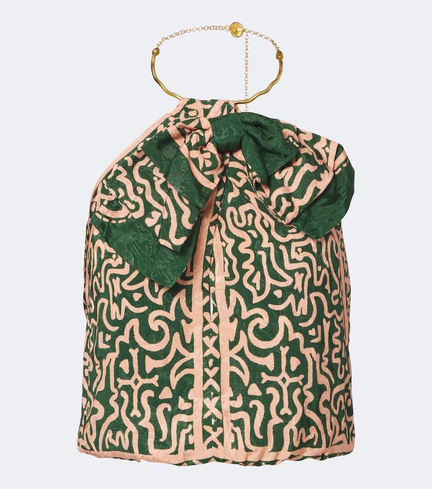 johanna ortiz printed halterneck top