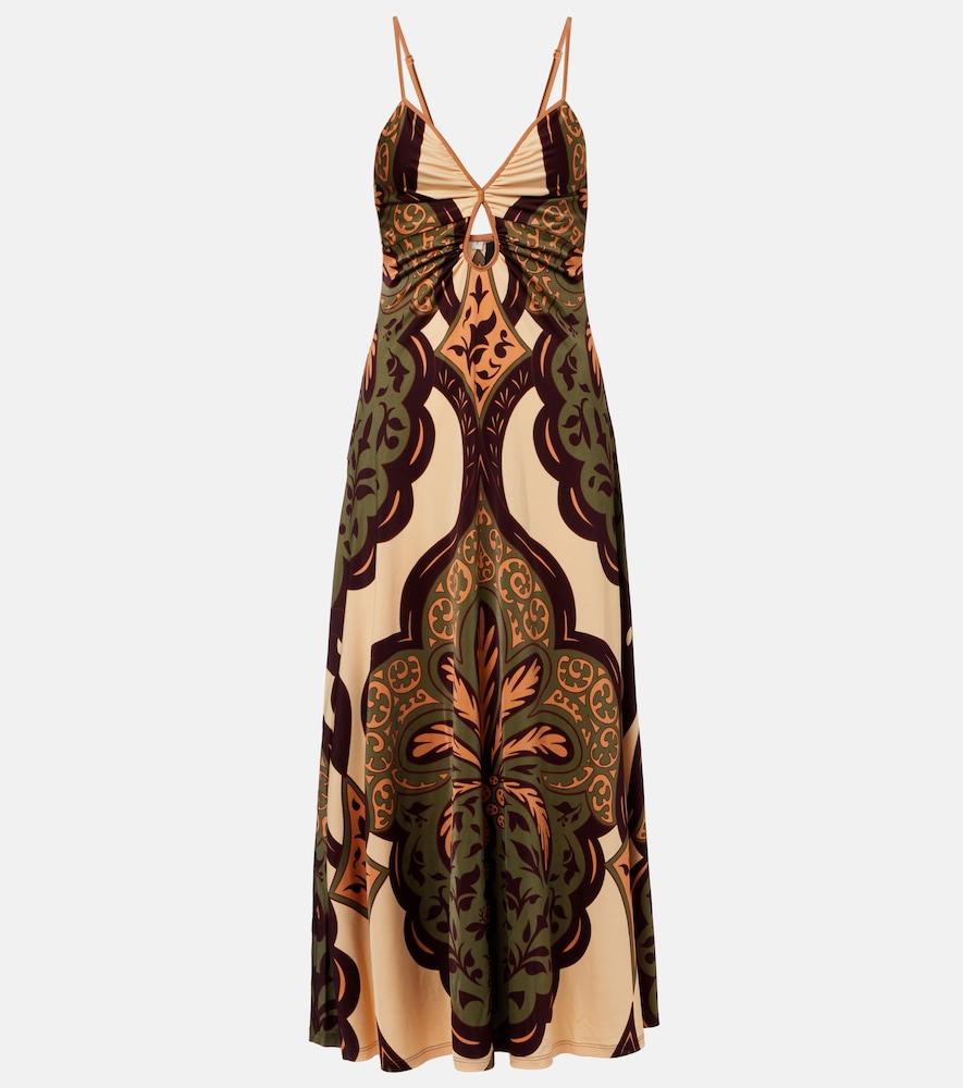 johanna ortiz printed jersey midi dress