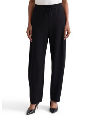 jones new york womens pull on barrel leg mid rise pants