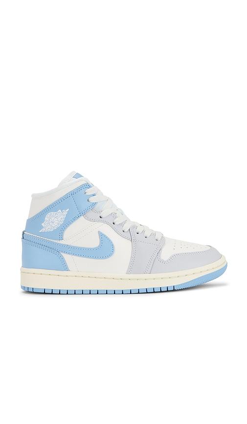 jordan air jordan 1 mid sneaker in baby blue. - size 10 (also in 5.5, 8, 9.5)