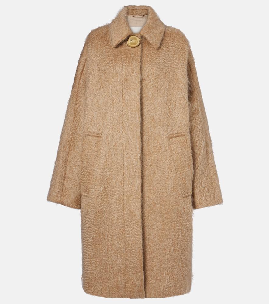 joseph alger wool and mohair-blend coat