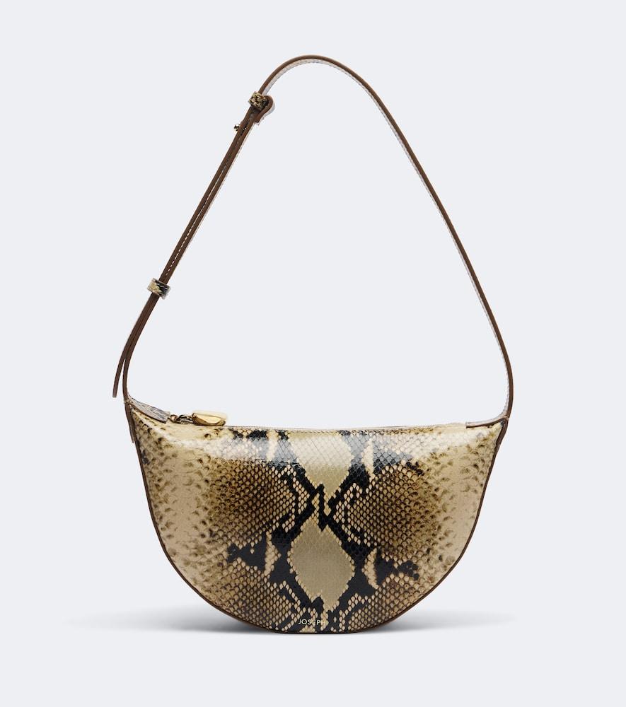 joseph bean snake-effect leather shoulder bag
