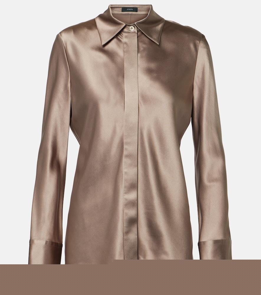 joseph brunel silk satin blouse