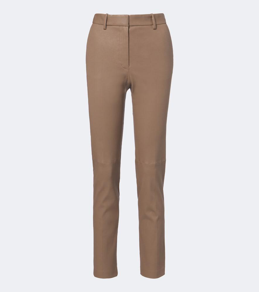 joseph coleman leather slim pants