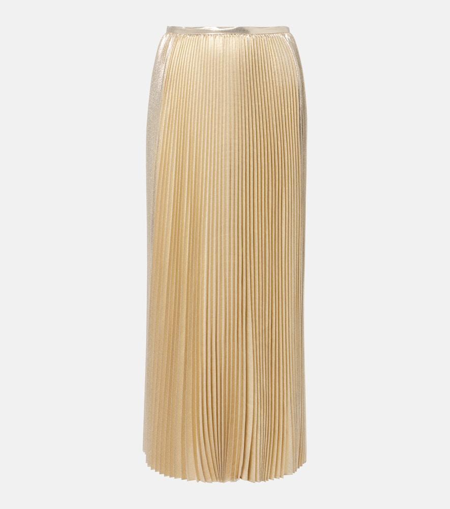 joseph essai silk-blend lamé midi skirt