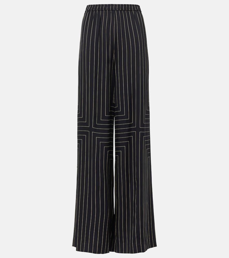 joseph hulin silk-blend wide-leg pants