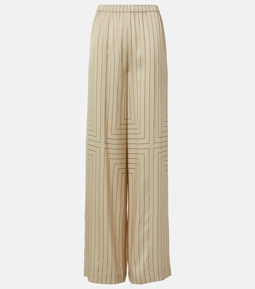 joseph hulin silk-blend wide-leg pants