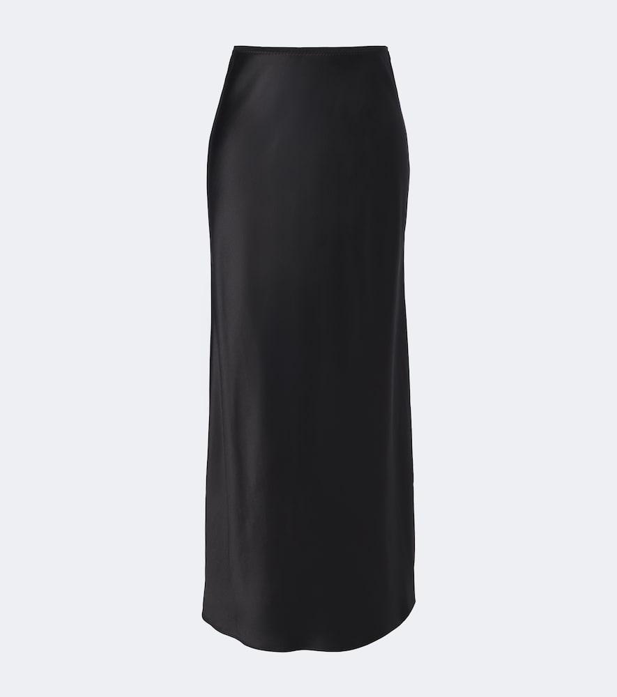joseph isaak silk satin maxi skirt