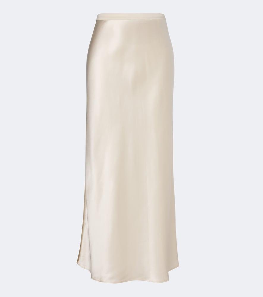 joseph isaak silk satin maxi skirt