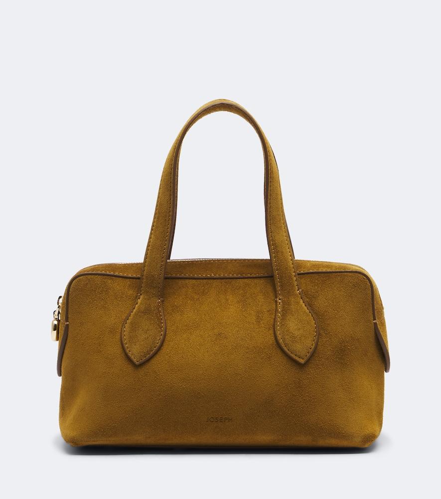 joseph loaf mini suede top-handle bag