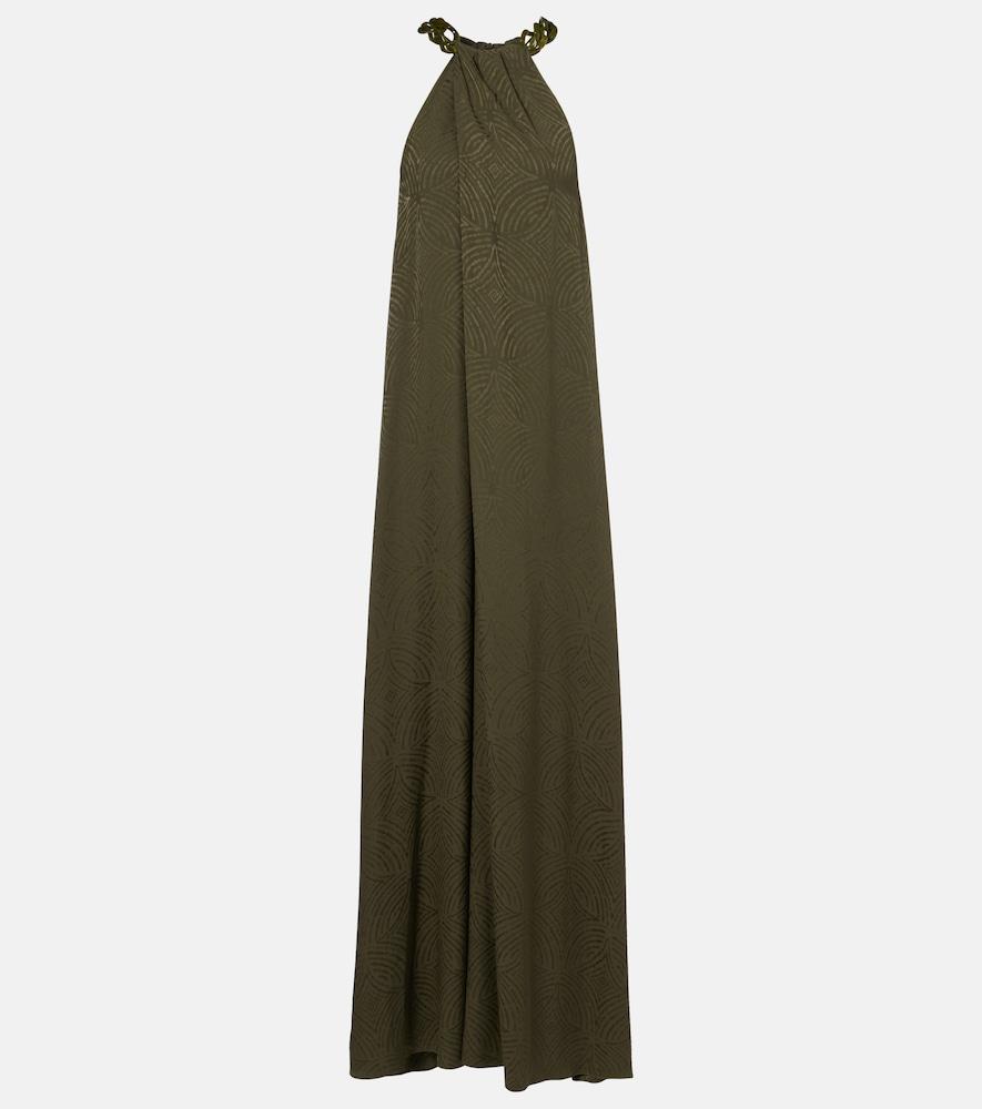 joseph parc printed silk maxi dress