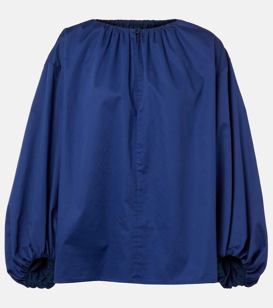 joseph puff-sleeve cotton blouse