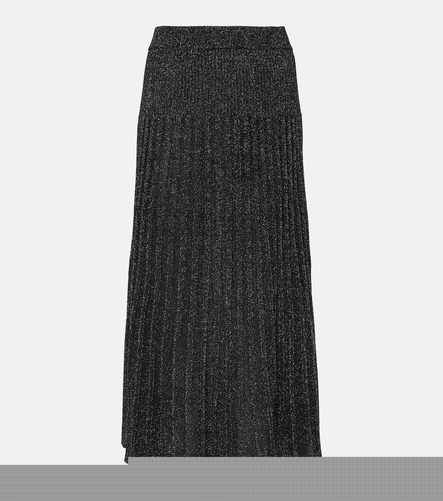 joseph ribbed-kit lurex midi skirt