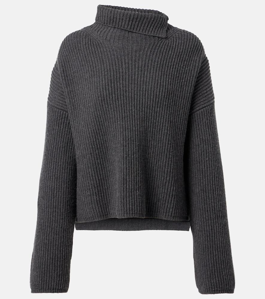 joseph ribbed-knit wool-blend turtleneck sweater