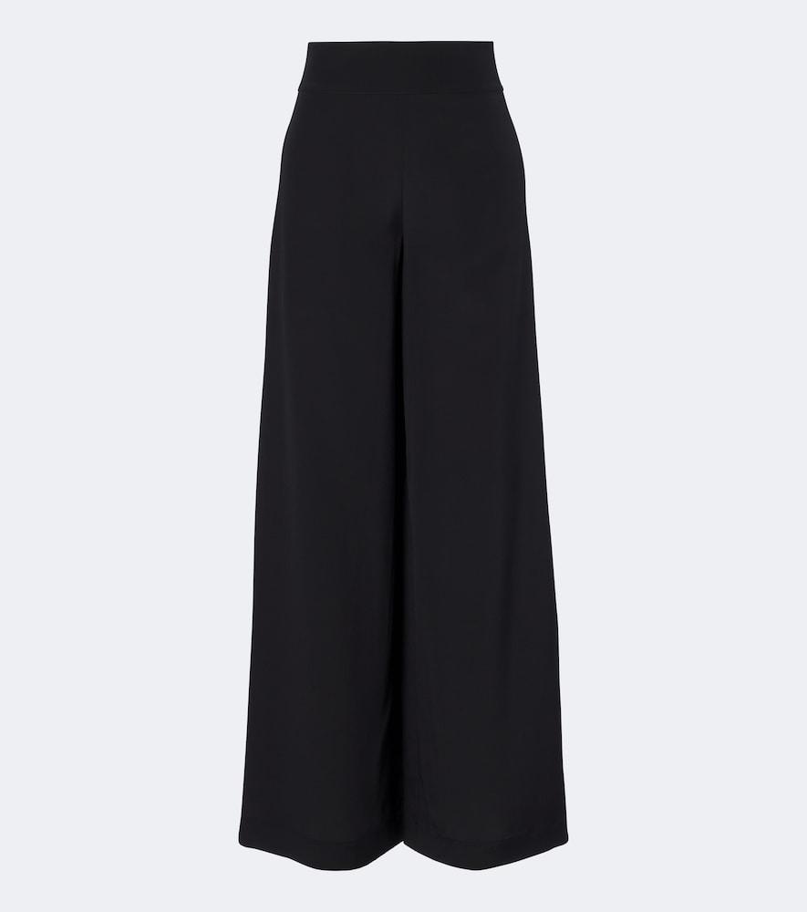 joseph rihani silk crêpe wide-leg pants
