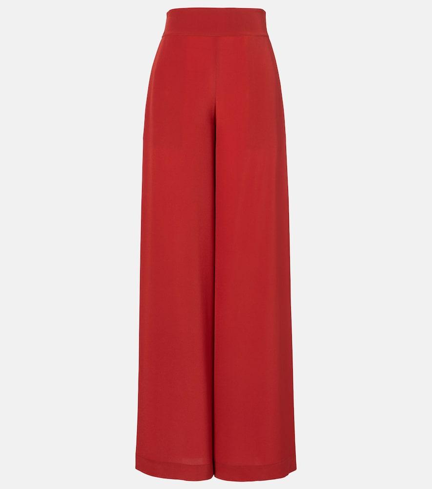 joseph rihani silk wide-leg pants