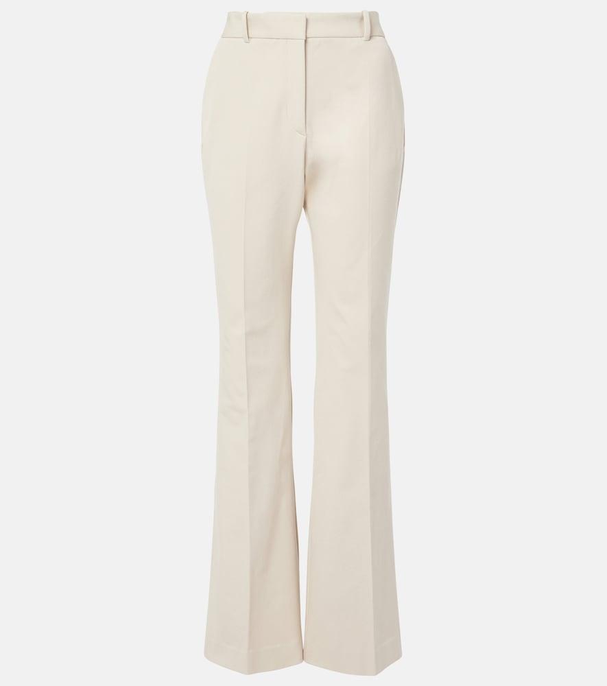joseph tafira mid-rise gabardine flared pants