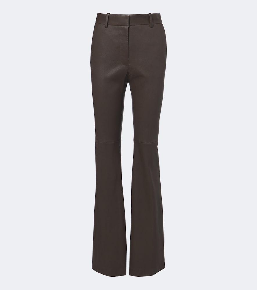 joseph tarifa leather flared pants