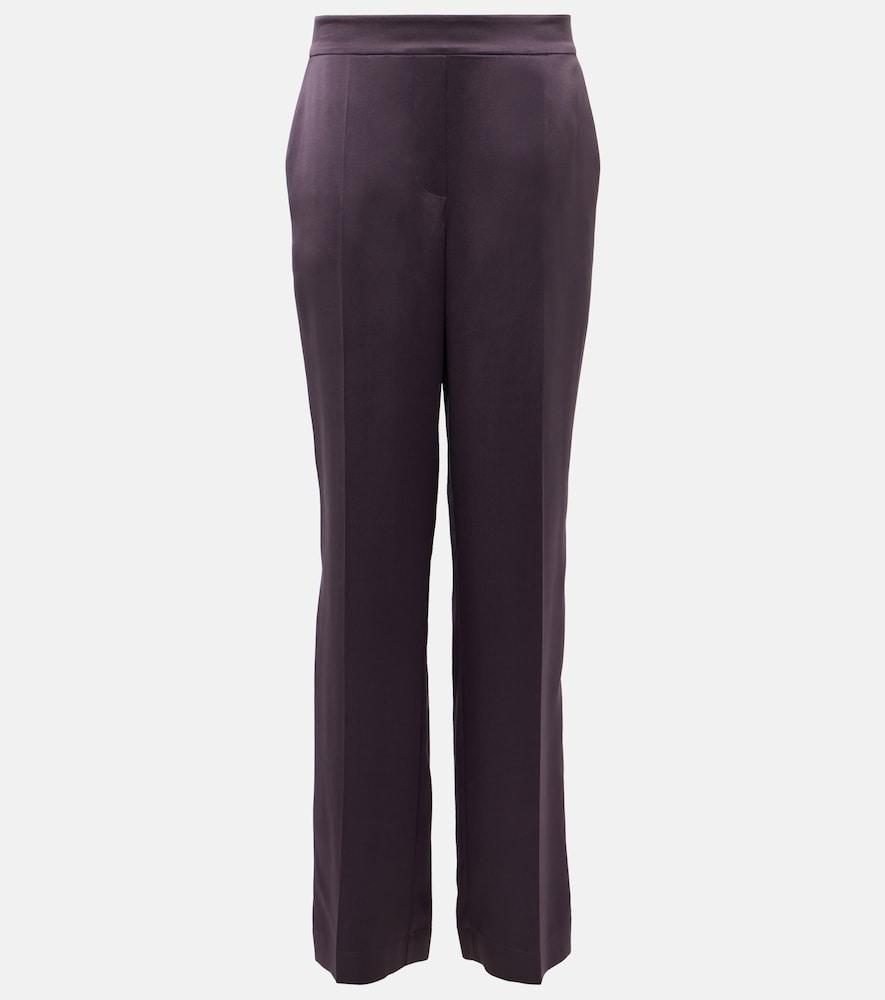 joseph tova high-rise silk satin wide-leg pants