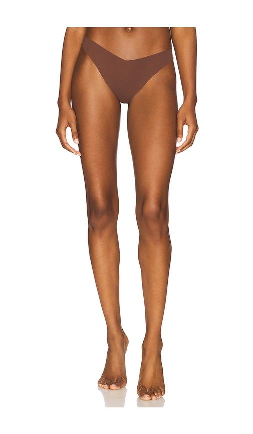 journelle estelle thong in chocolate. - size s (also in xs)