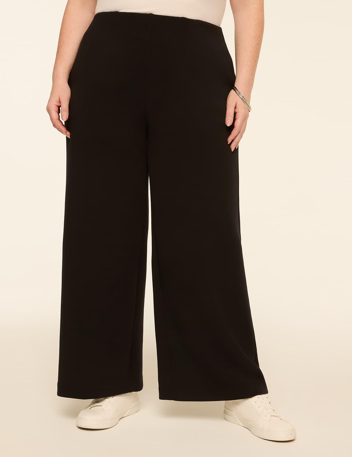 journey knit high-rise wide leg pant