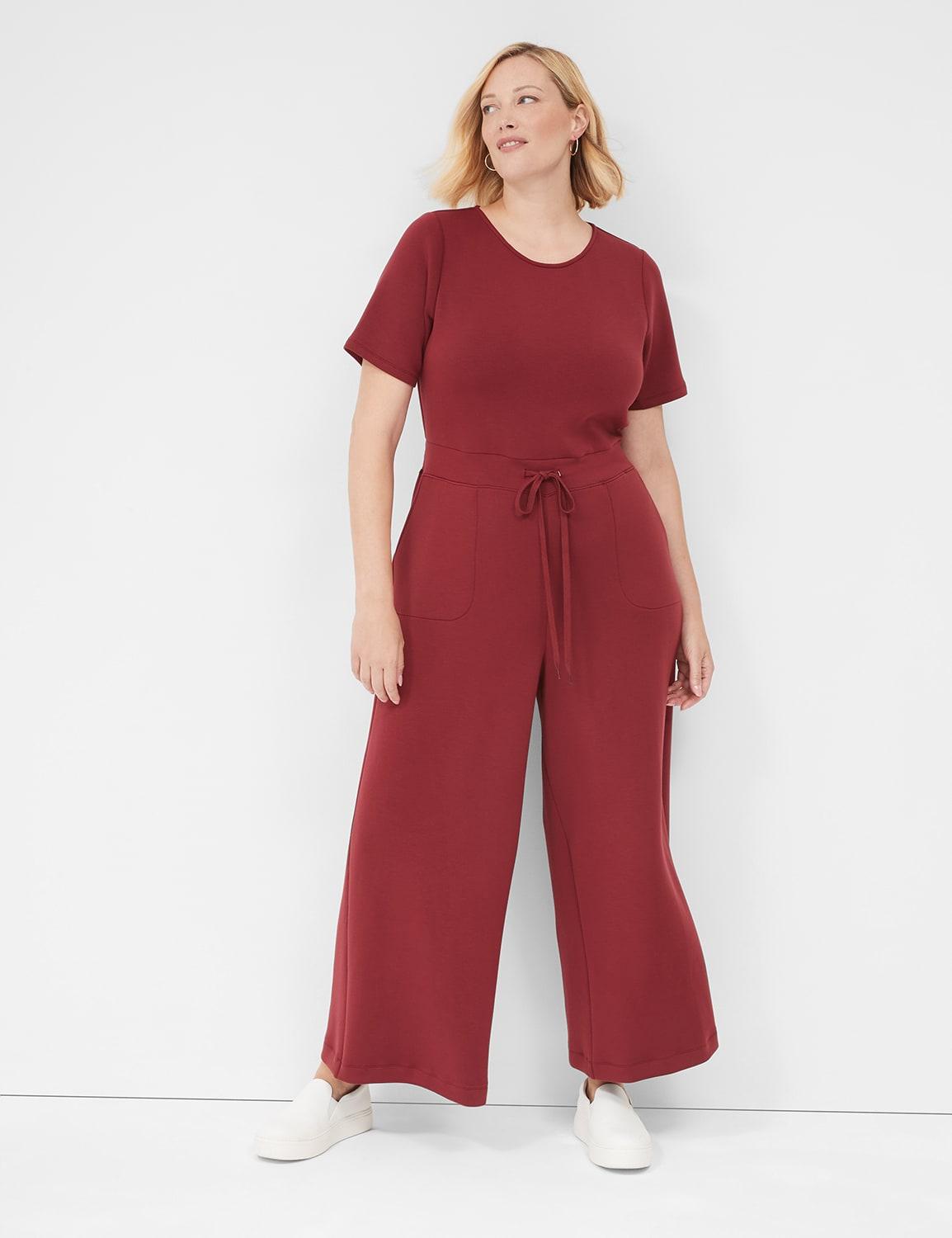 journey perfect sleeve wide leg jumpsuit