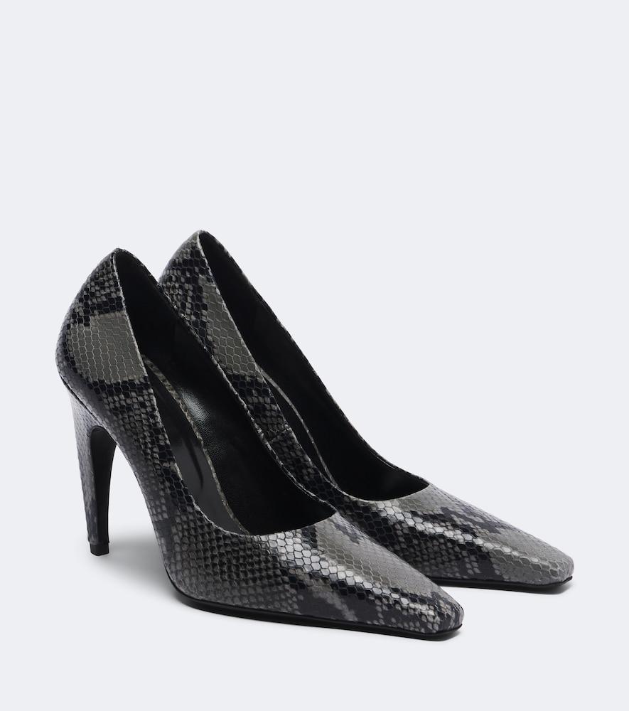 jude fame snake-effect leather pumps