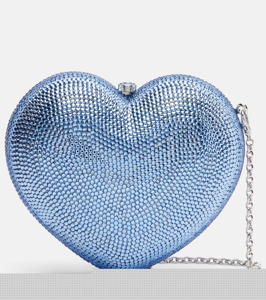 judith leiber couture l'amour petit coeur embellished clutch