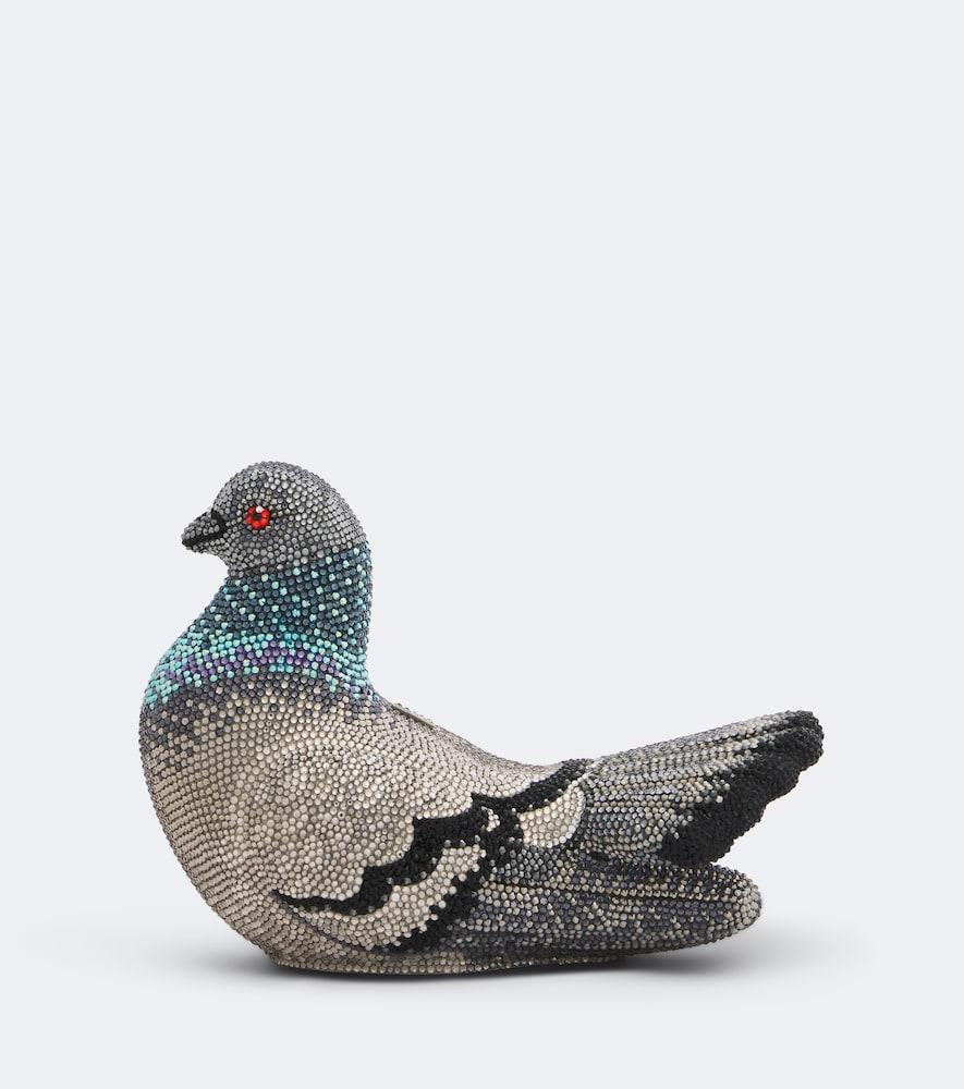 judith leiber couture pigeon embellished clutch