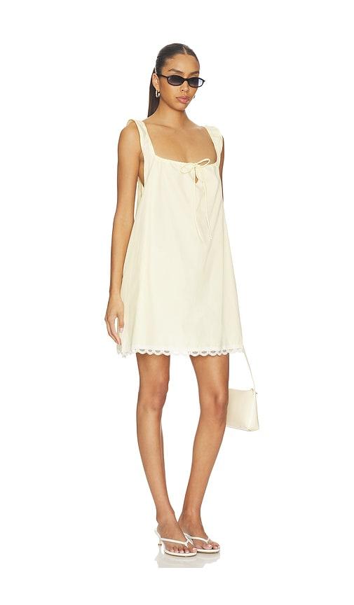 juillet lucy dress in yellow. - size l (also in s, m)