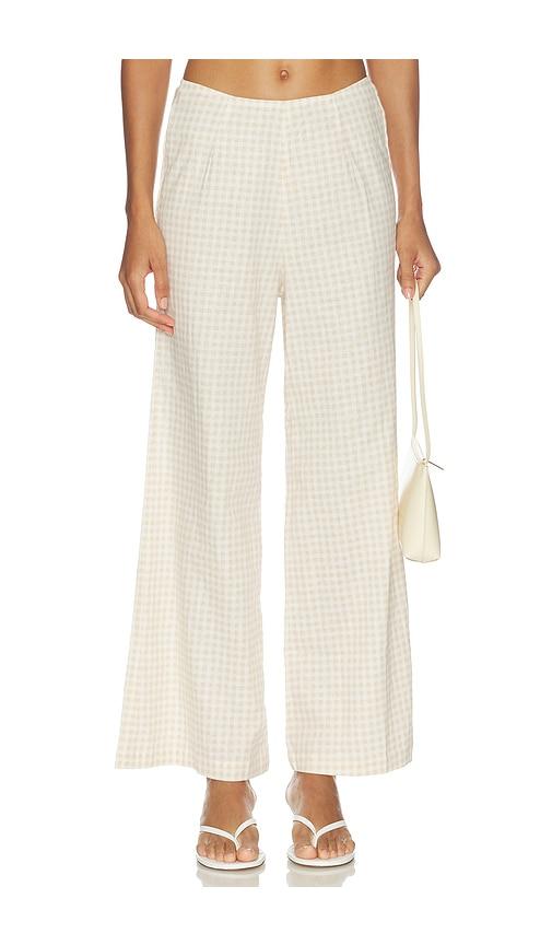 juillet margot pant in beige. - size l (also in xs, s, m)