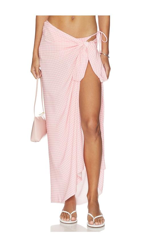 juillet paiges pareo skirt in pink.