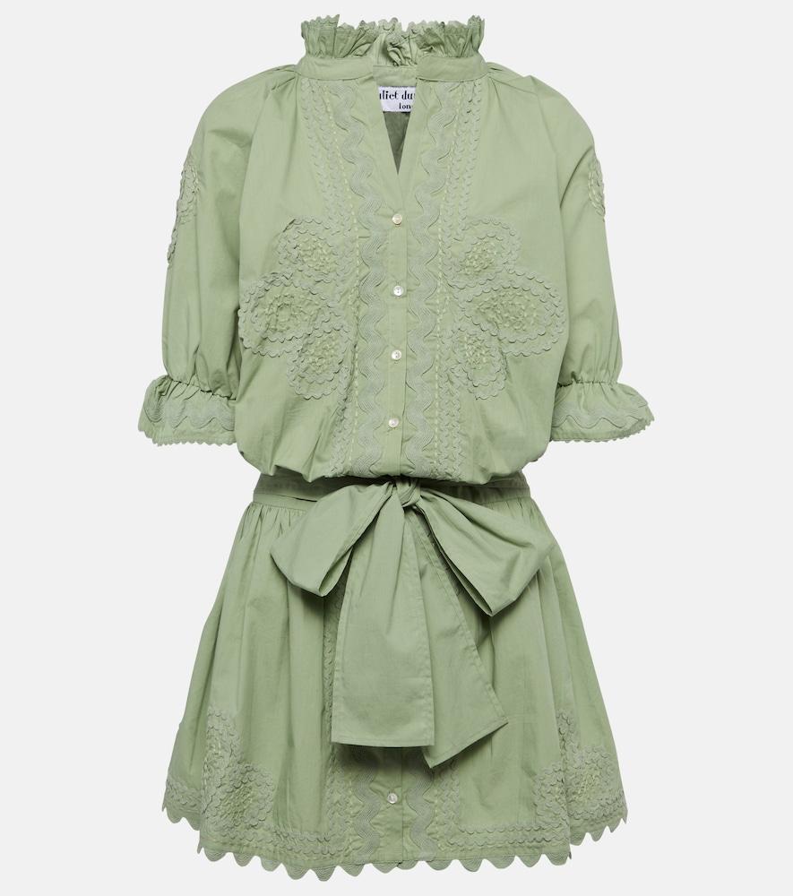 juliet dunn cotton poplin shirt dress
