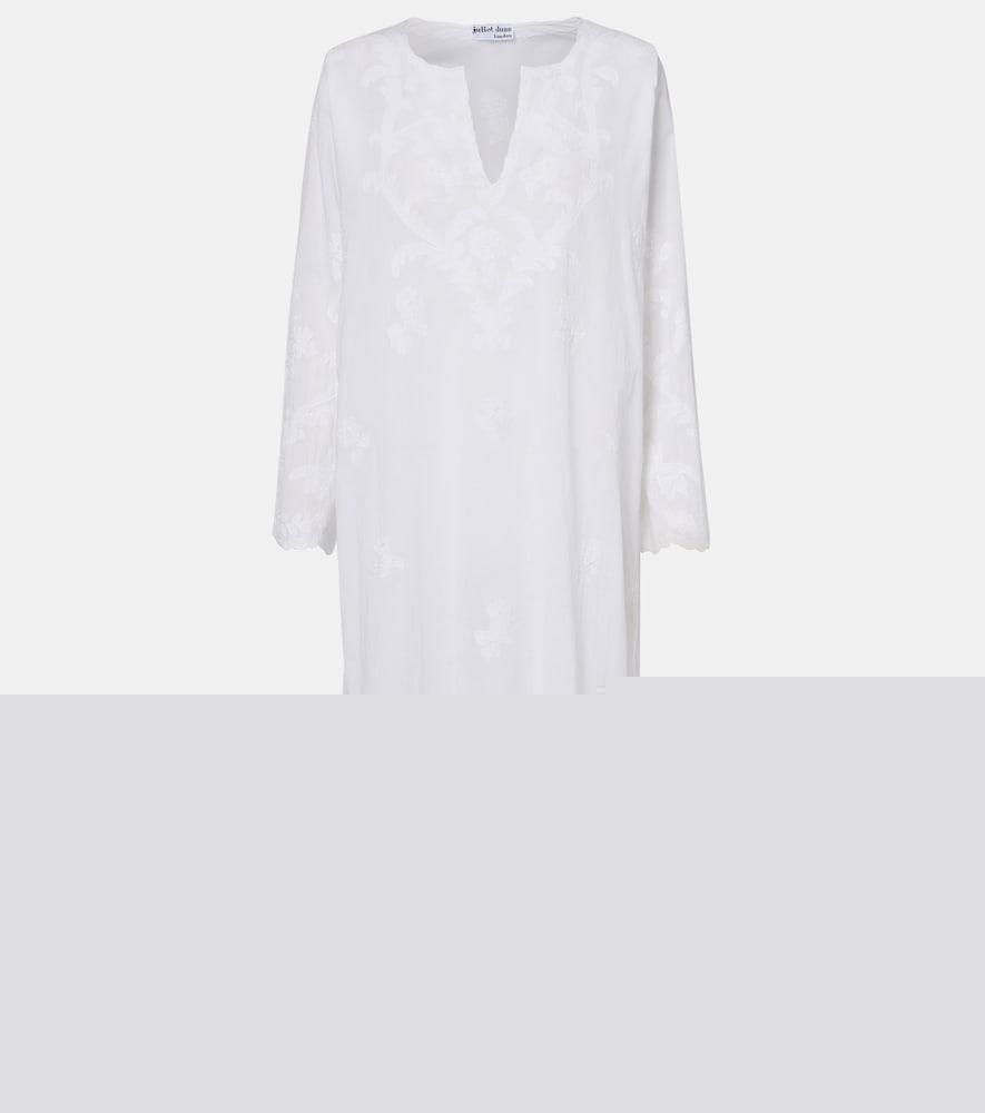 juliet dunn embroidered cotton kaftan