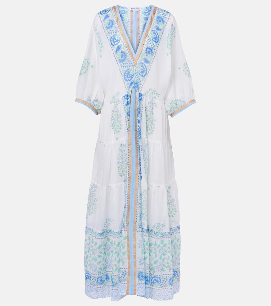 juliet dunn paisley cotton maxi dress