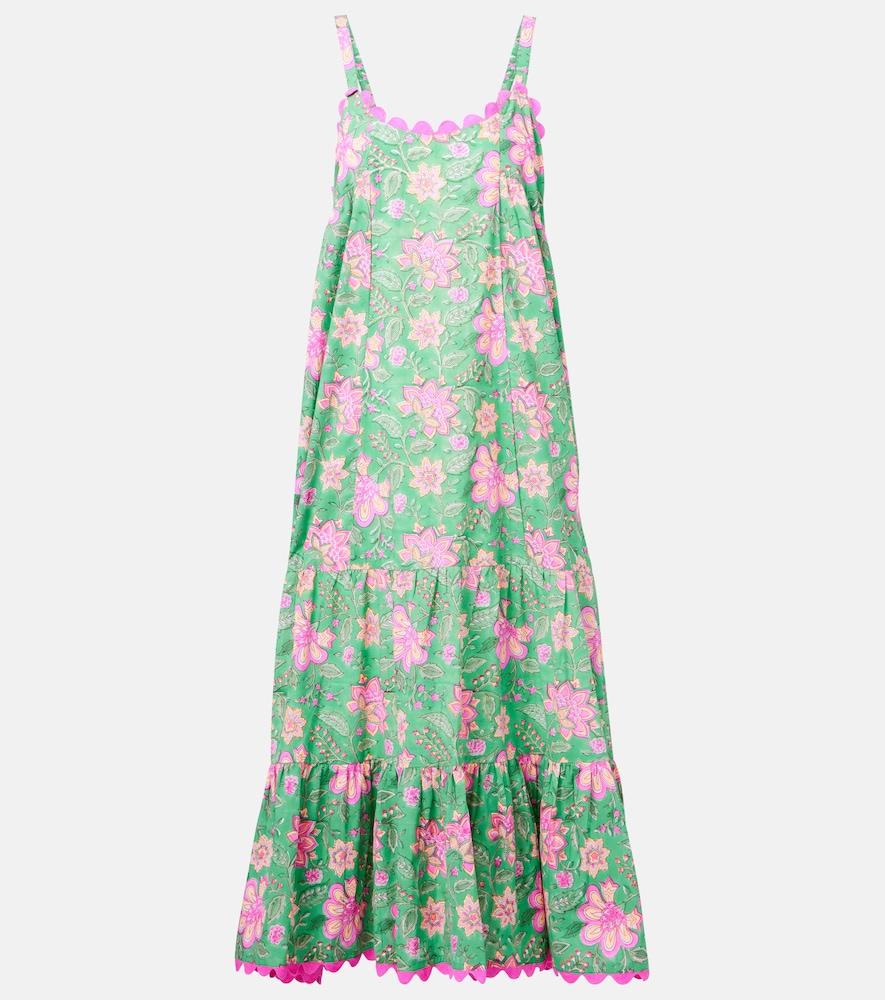 juliet dunn printed cotton maxi dress