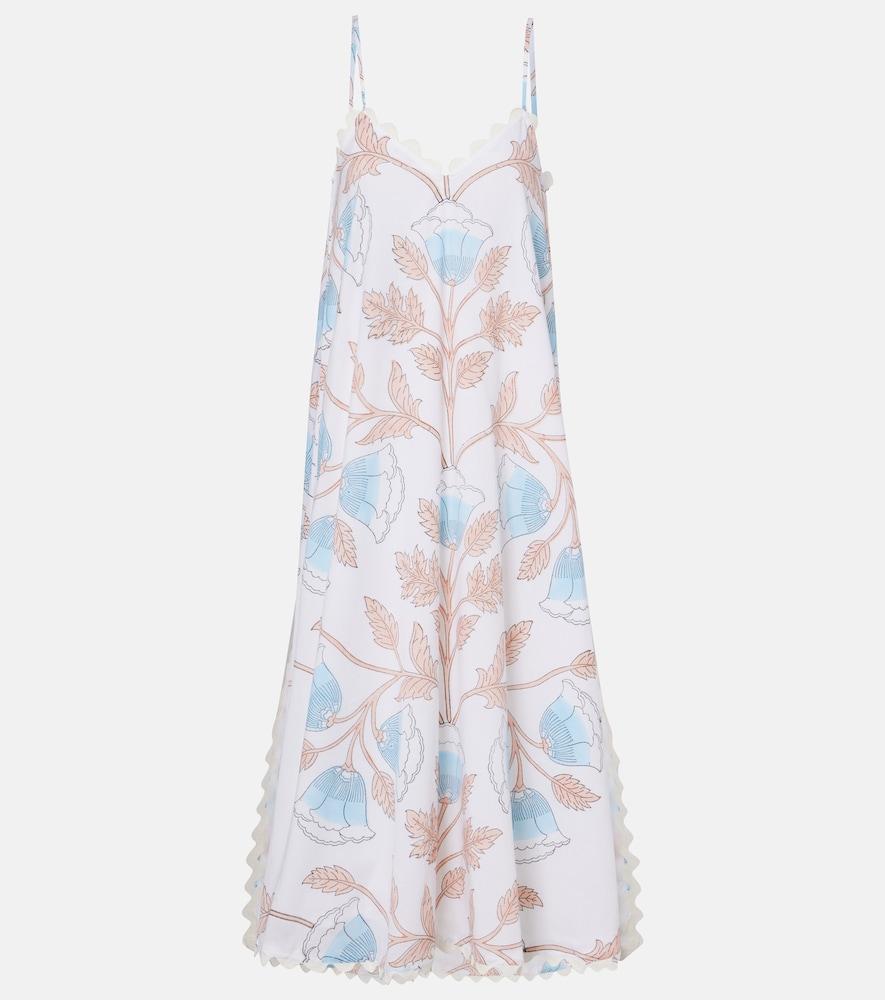 juliet dunn printed cotton slip dress